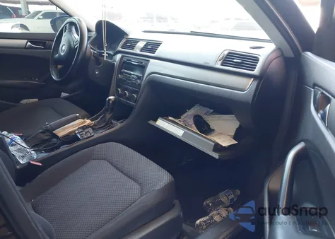 2012 Volkswagen Passat 2.5L S from USA, damaged, VIN 1VWAP7A30CC024560